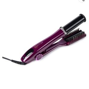 InStyler Max 1.25" Purple 2-Way Professional Rotating Iron with Sectioning Comb